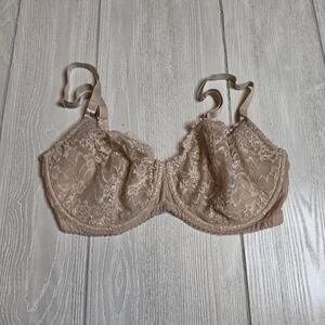 Dobreva Nude Sexy Lace Push Up Balconette Bra Size 38E